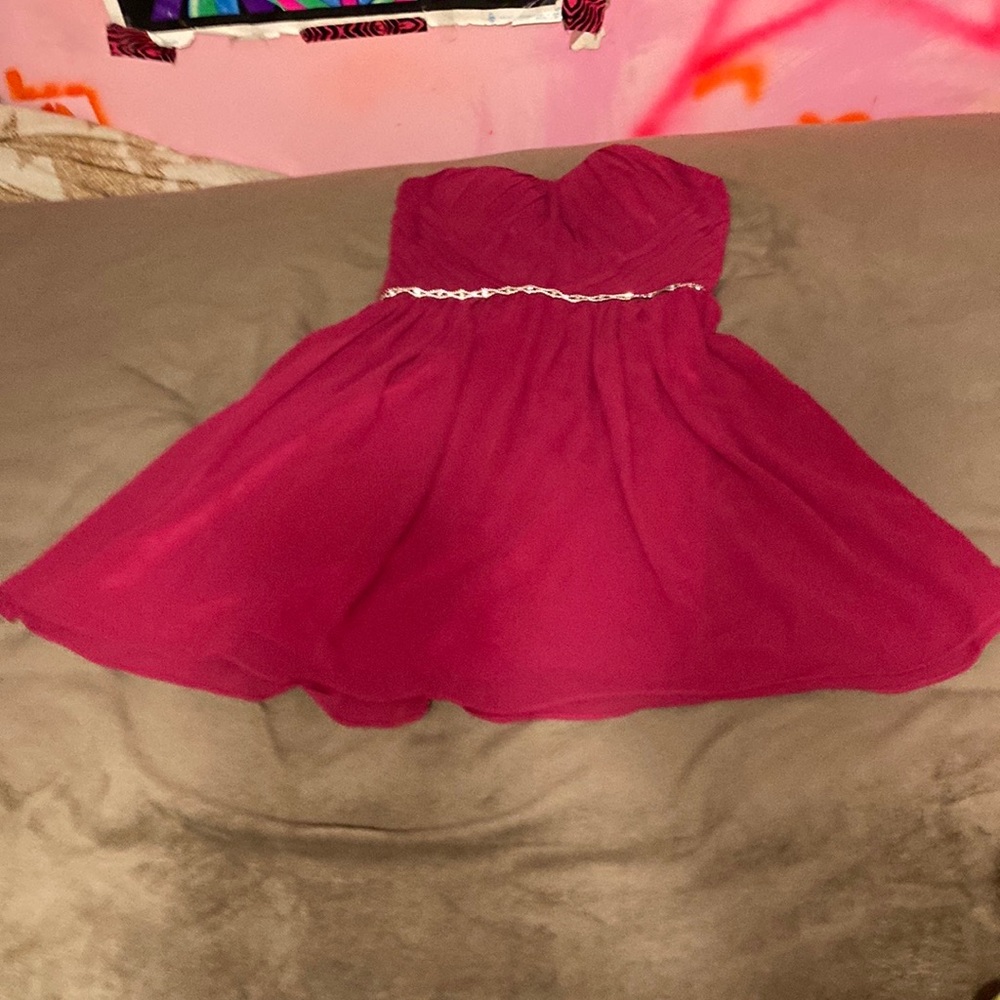 NWOT A.Drea Strapless Empire Waisted Mini Formal Dress